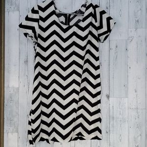 Zippered back dress